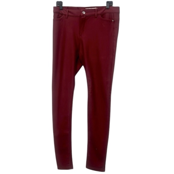 One 8 Pants - One 8 women's burgundy stretch super skinny pants size 13 (3x$15)